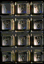 Telephone keypad